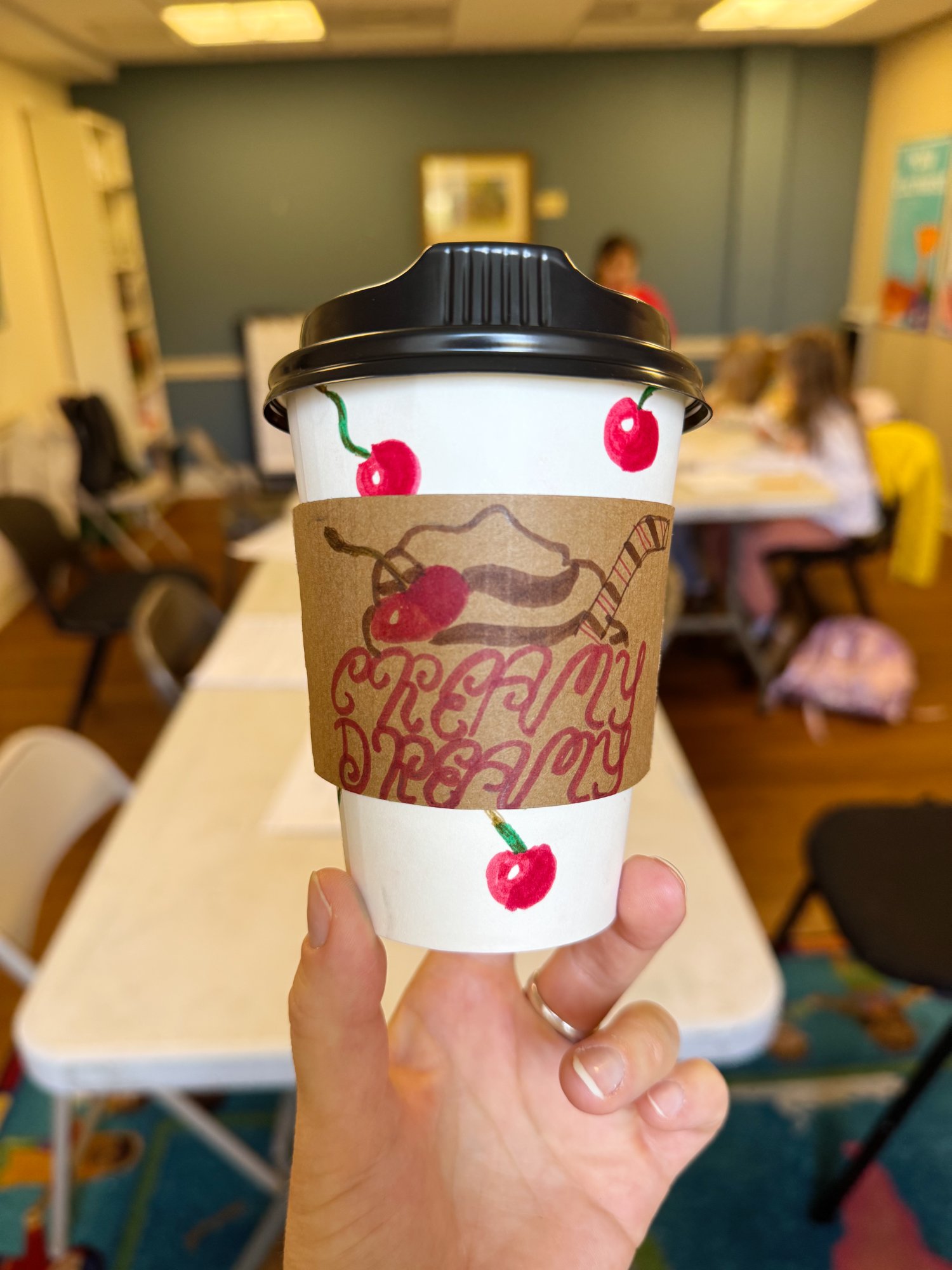 Cherry Dreamy coffee cup design